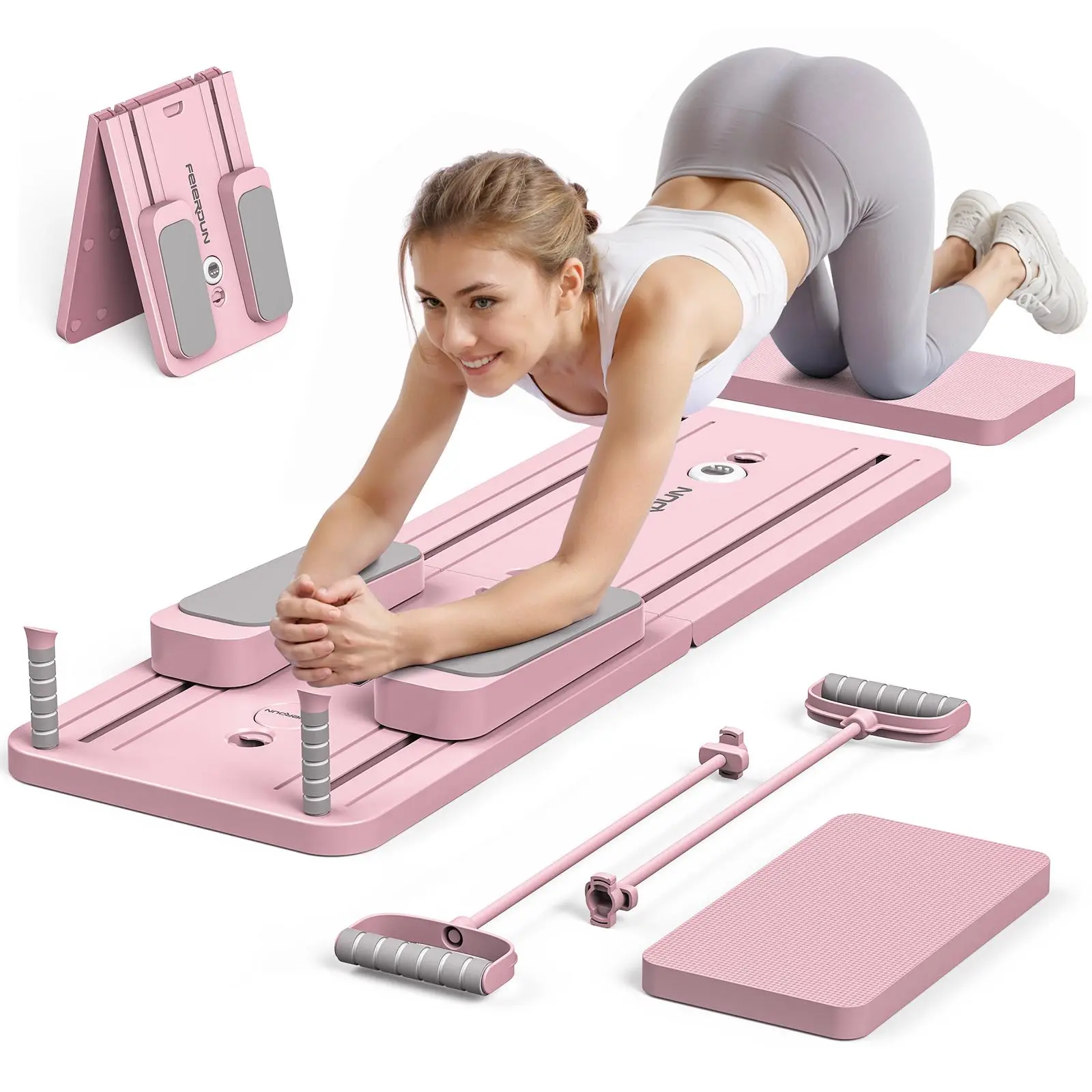Pilates Yoga Workout - Foldable Pilates Board Multifunction Abdominal Core