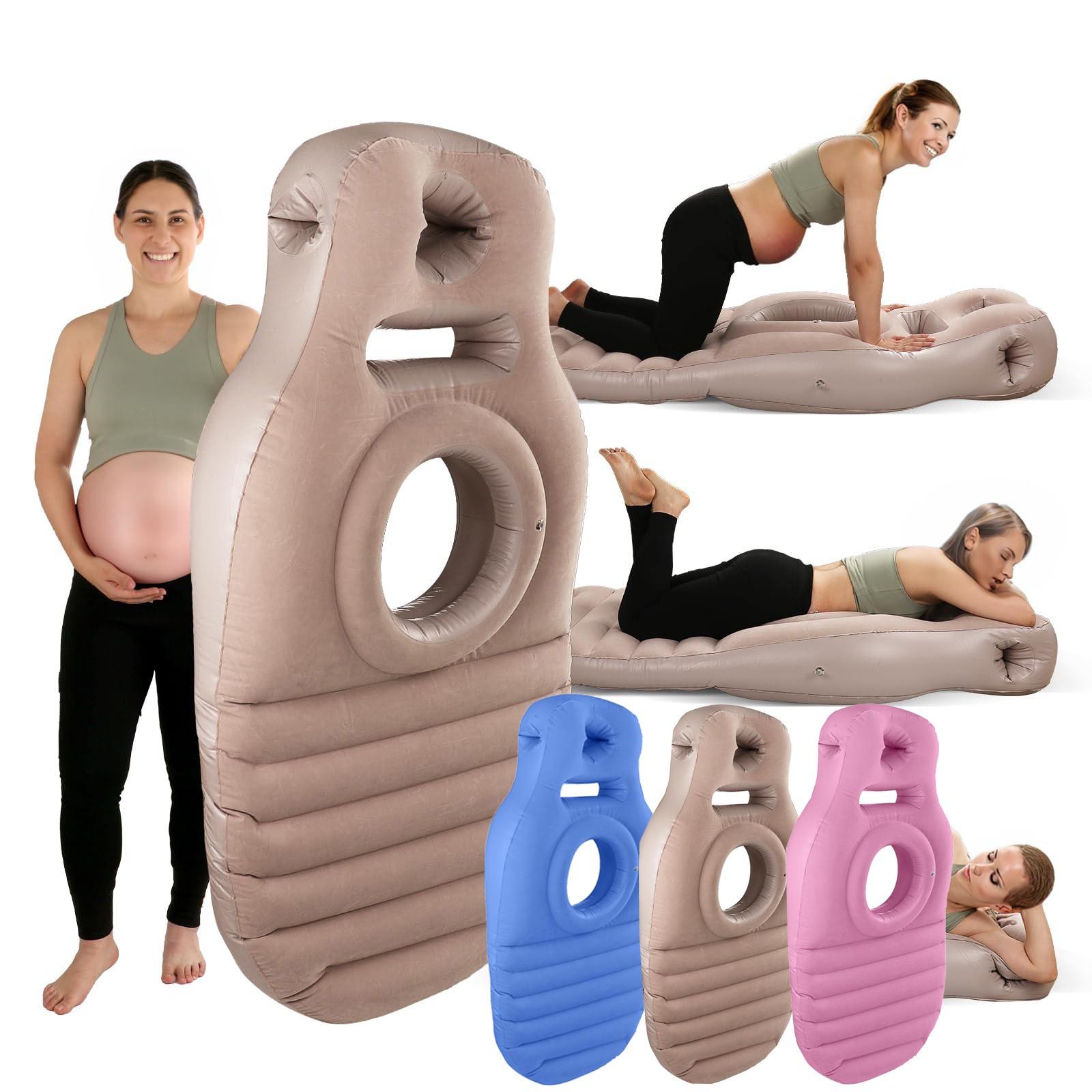 Mat Pilates Yoga - Flocked PVC O-type Yoga Mat For