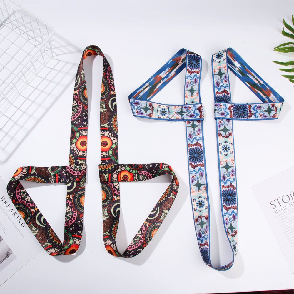 Mat Pilates Yoga - Multicolor Yoga Mat Strap Belts Elastic