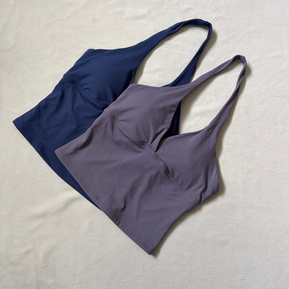Logo V-neck Hanging Neck Vest  - огляд і ціна Mat Pilates Yoga