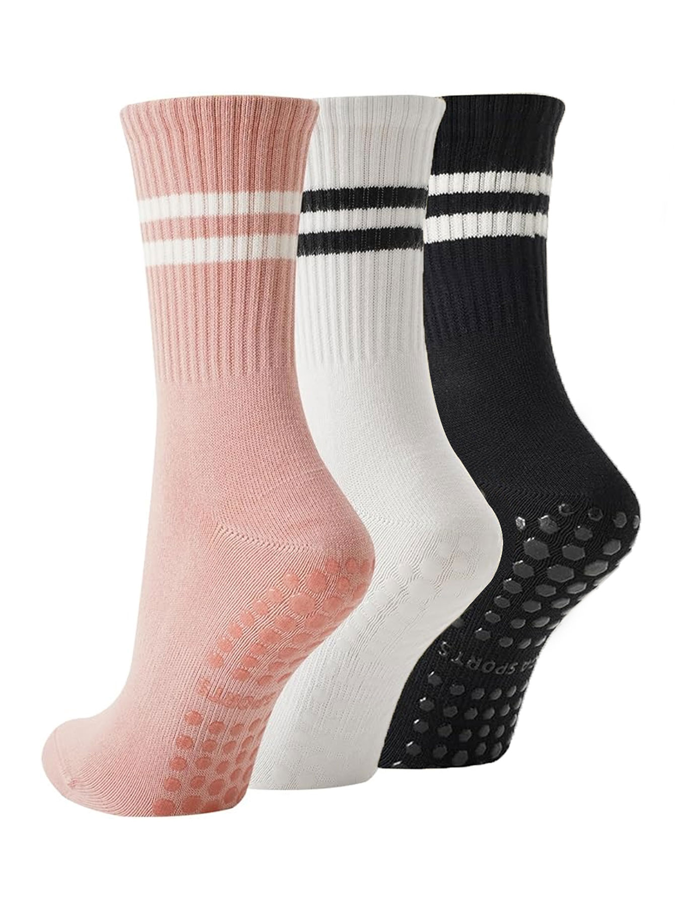 3 Pairs of Yoga Socks, Non-Sli - огляд і ціна Fitness Yoga Pilates