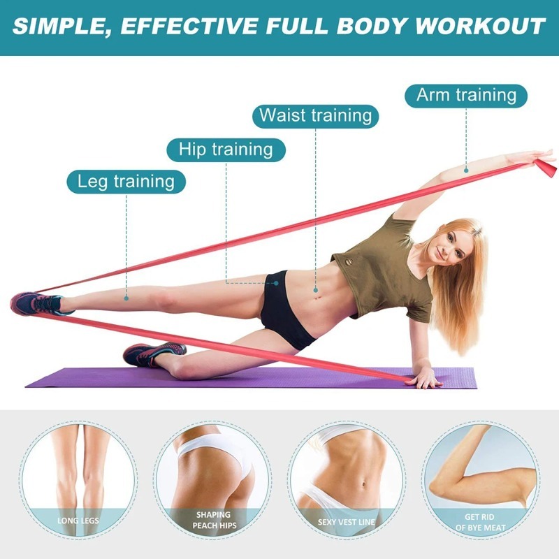 Natural Latex Resistance Bands - огляд і ціна Pilates Yoga Home Workout