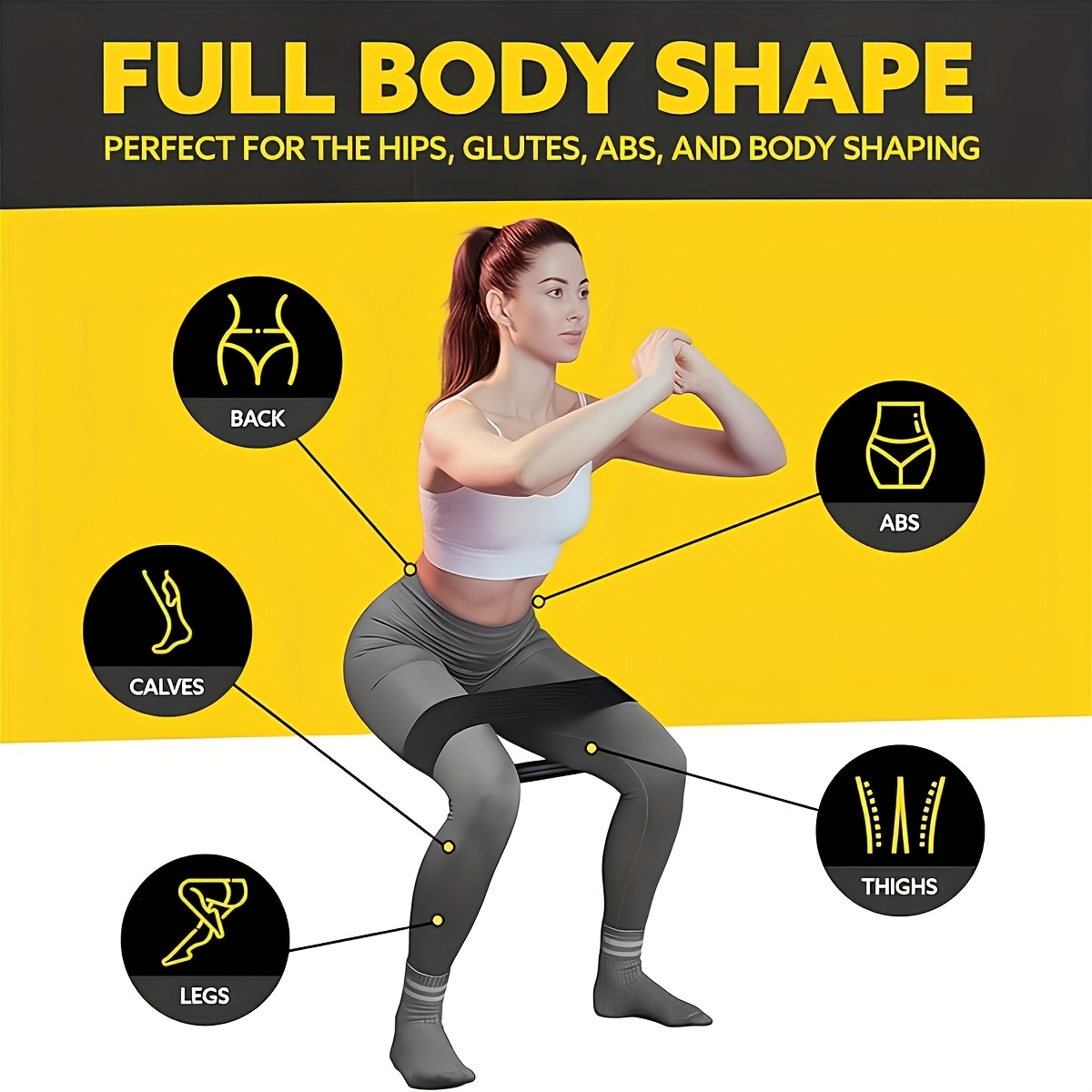 3PCS Resistance Bands Set, Ela - огляд і ціна Pilates Yoga Home Workout