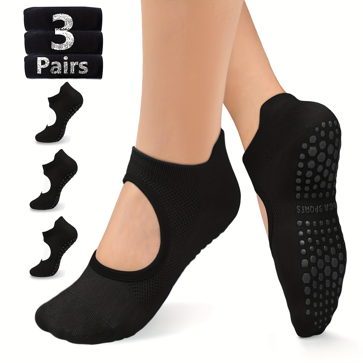 Non Slip Grip Women Socks for  - огляд і ціна Medias Para Pilates Y Yoga