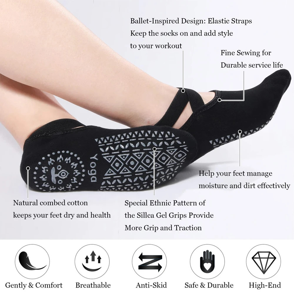 1Pair Yoga Socks for Women Non - огляд і ціна Pilates Yoga Workout
