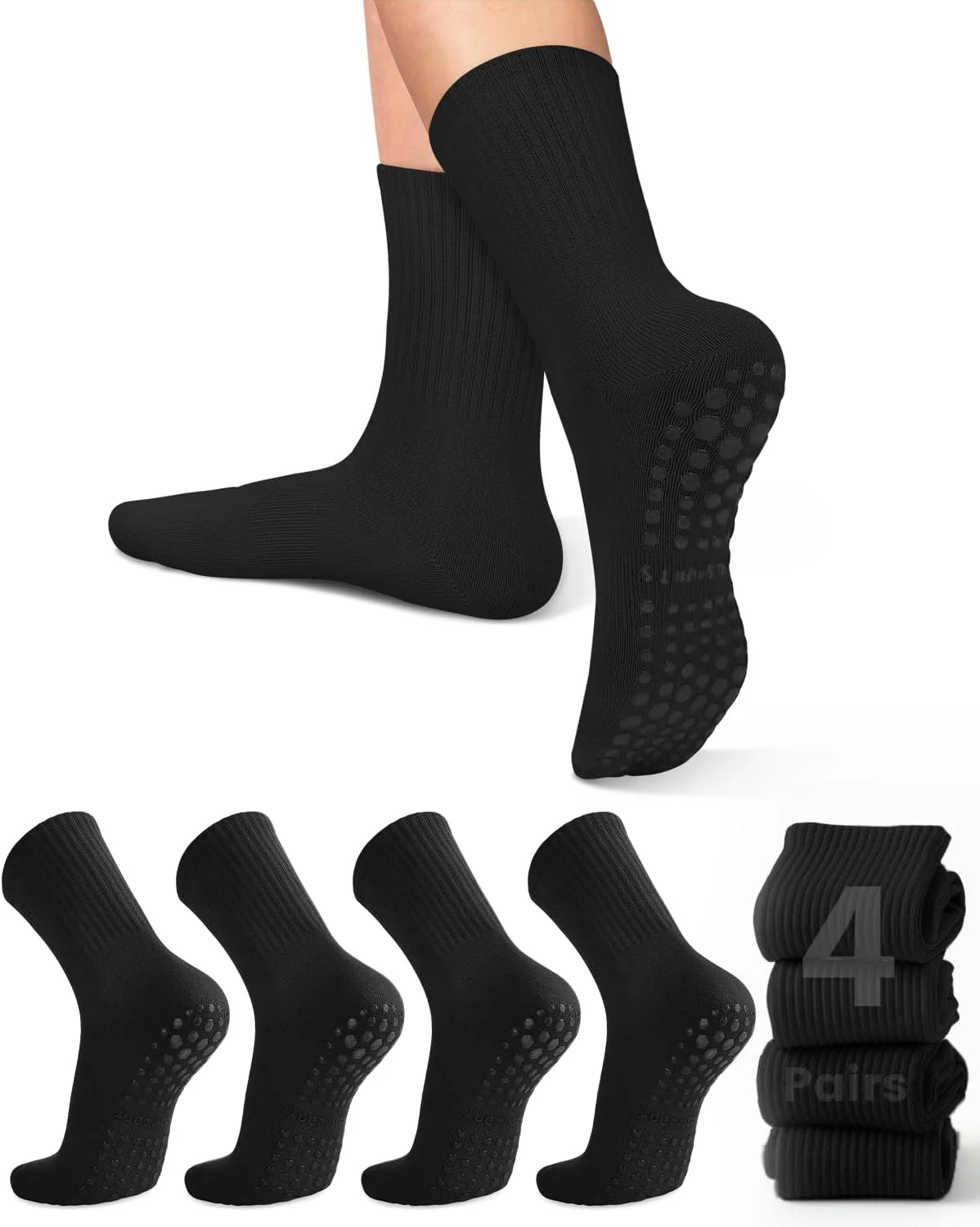 4 pairs of women's yoga socks, - огляд і ціна Pilates & Yoga Unleashed International Academy Yonkers