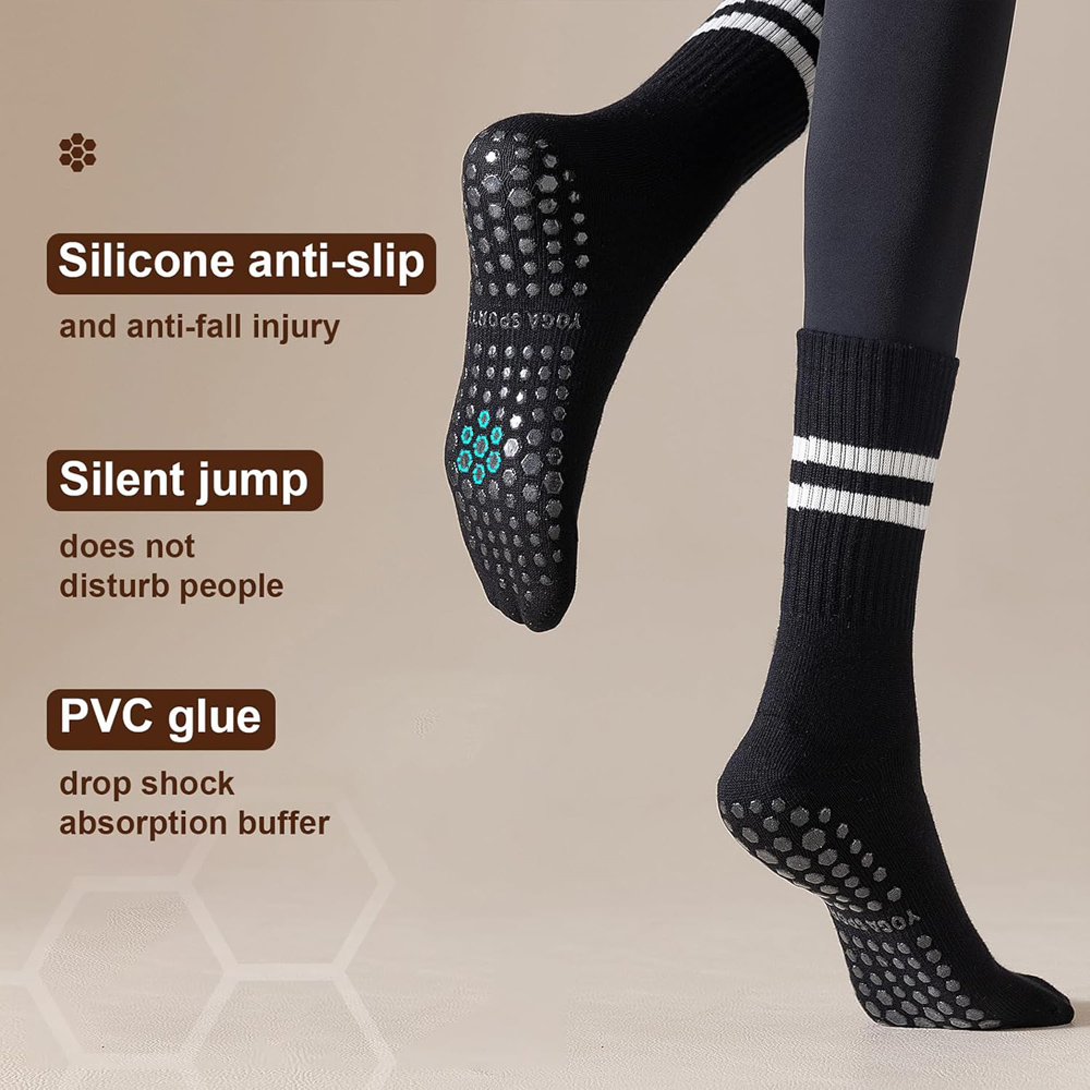 Yoga Pilates Socks with Grips  - огляд і ціна Pilates Yoga Workout