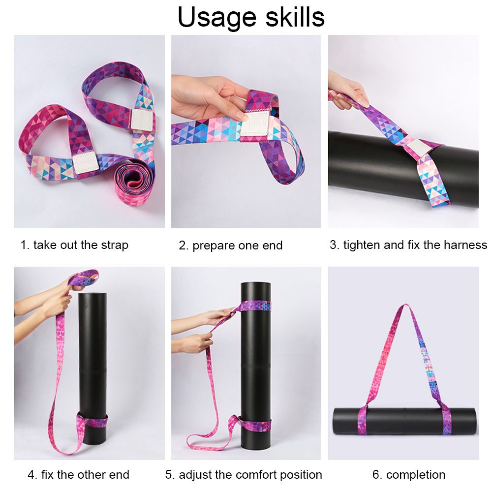 Multicolor Yoga Mat Strap Belt - огляд і ціна Mat Pilates Yoga