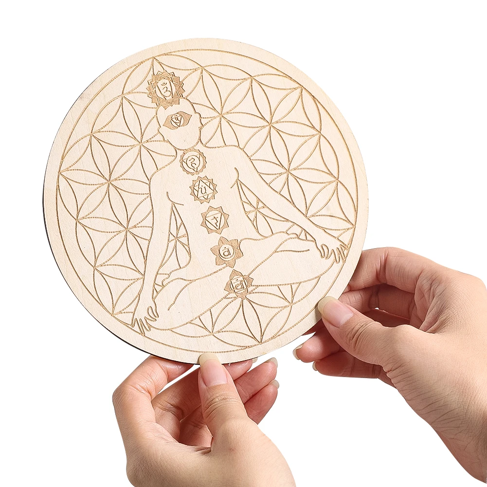 15CM Laser Engraving 7 Chakra  - огляд і ціна Mat Pilates Yoga