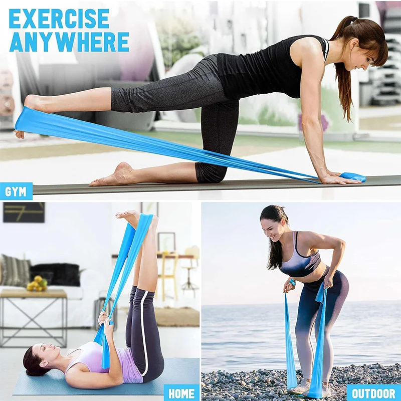 Elastic Yoga Fitness Bands Yog - огляд і ціна Pilates Yoga Home Workout